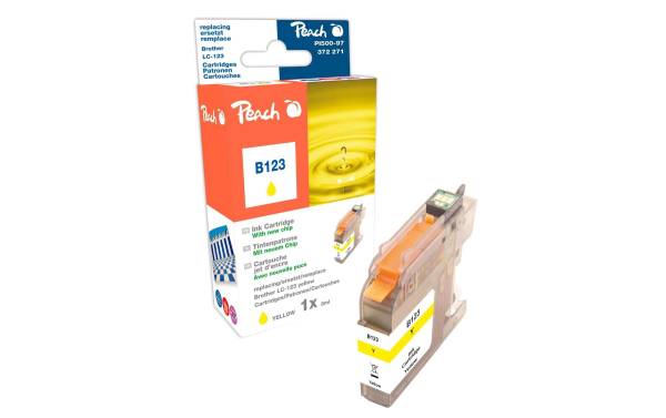 Peach Tinte Brother LC-123Y Yellow