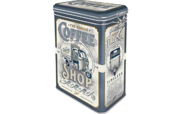 Nostalgic Art Vorratsdose Ape Coffee Shop 1.3 l, Blaugrau/Grau/Weiss