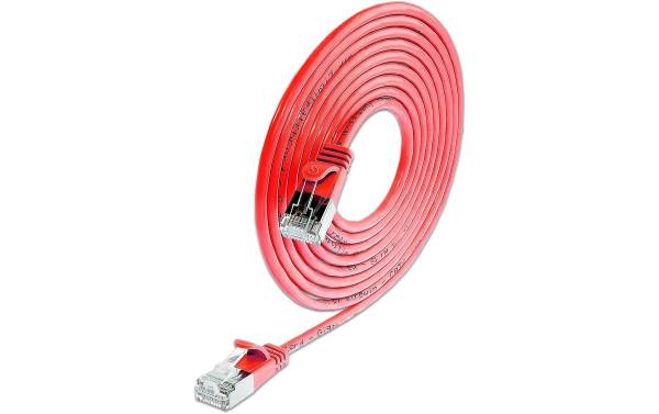 SLIM Slimpatchkabel Cat 6, UTP, 7.5 m, Rot