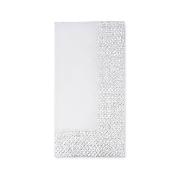 Serviette 1,8 Falz 2-lagig weiß 40 x 40 cm – 250 Stück