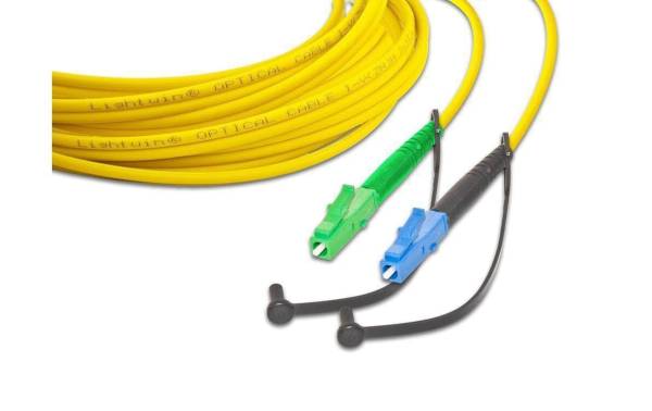 Lightwin LWL-Patchkabel LC/APC-LC, Singlemode, Simplex, 1m