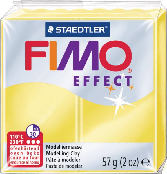 Knete Effect 57g translucent gelb FIMO 8020-104