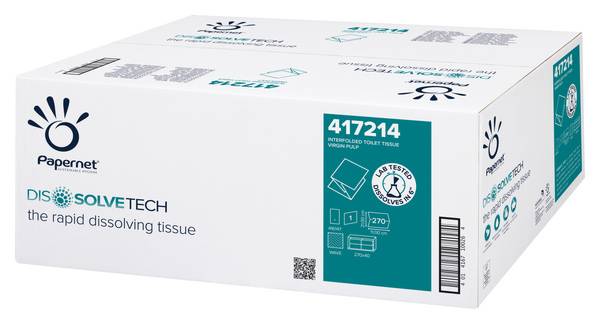 DissolveTech Toilettenpapier Einzelblatt