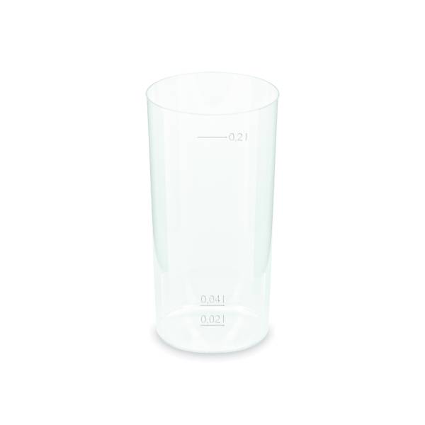 Pfandbecher (PP) Longdrink 56mm 2cl,0,2L – 10 Stück