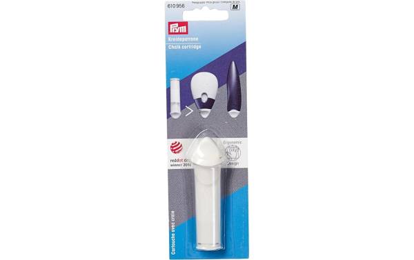 Prym Kreidepatrone Ergonomic 81 mm, 1 Stück, Weiss