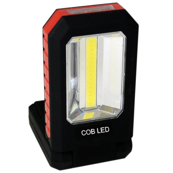 Arbeitslampe COB + 3 LED klappbar mit Clip und Magnet