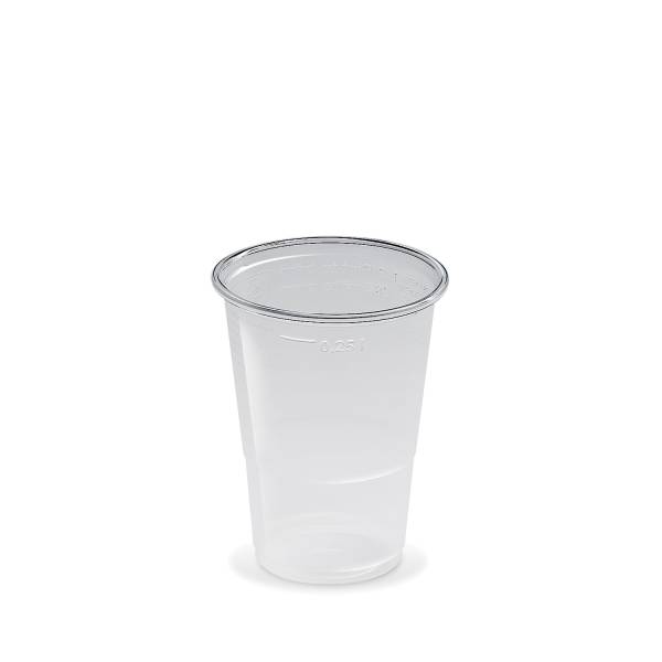 Trinkbecher (PP) klar 78mm 0,25L – 50 Stück