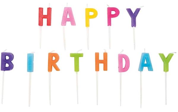 Rico Design Kerze Happy Birthday 13-teilig