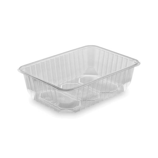 Rechteckschale (PP) klar 186 x 133 mm 750ml – 50 Stück