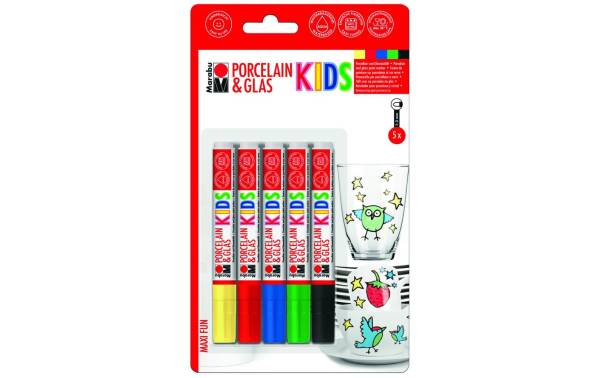 Marabu Marker "Porcelain & Glas KIDS", MAXI FUN