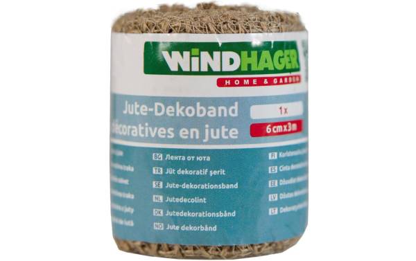 Windhager Bindeschnur Jute-Dekoband, nature