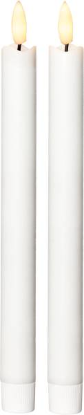 LED Dinner Kerze 2er Pack Flamme