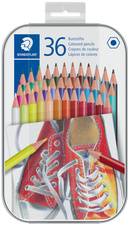 STAEDTLER Hexagonal-Buntstift, 36er Metall-Etui