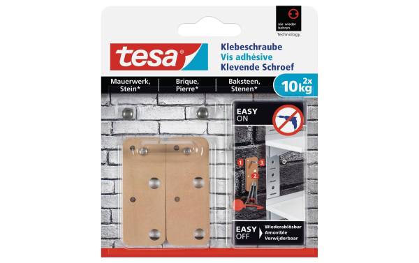 tesa Klebeschraube für Mauerwerk, rechteckig, 10 kg