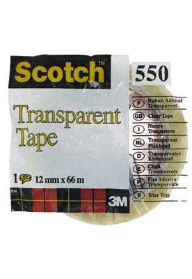 Tape 550 12mmx66m transparent, reissfest SCOTCH 5501266K