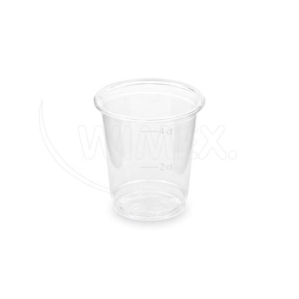 Becher (PET) glasklar 48mm 2cl,4cl – 40 Stück