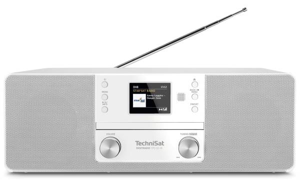 Technisat DAB+ Radio DigitRadio 370 CD IR Weiss