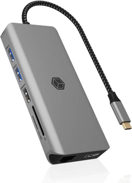 ICY BOX Mobile DockingStation IB-DK4061-CPD 2xHDMI,USB-C&A,GBit,PD 100W