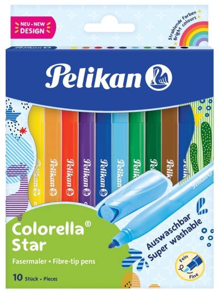 Pelikan Fasermaler colorella star, 12er Kartonetui