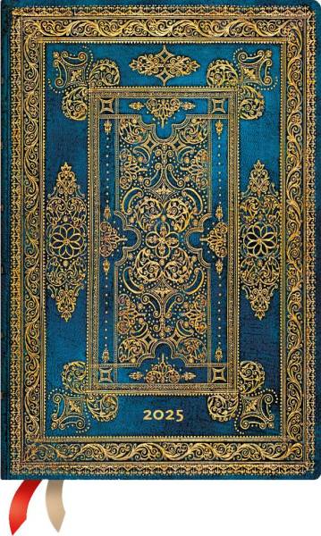 PAPERBLANKS Agenda Blue Luxe 2025 DFD5868 1W/2S HOR Mini HC FR 9.5x14cm