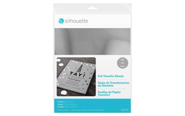 Silhouette Bastelpapier Transferfolie Silber