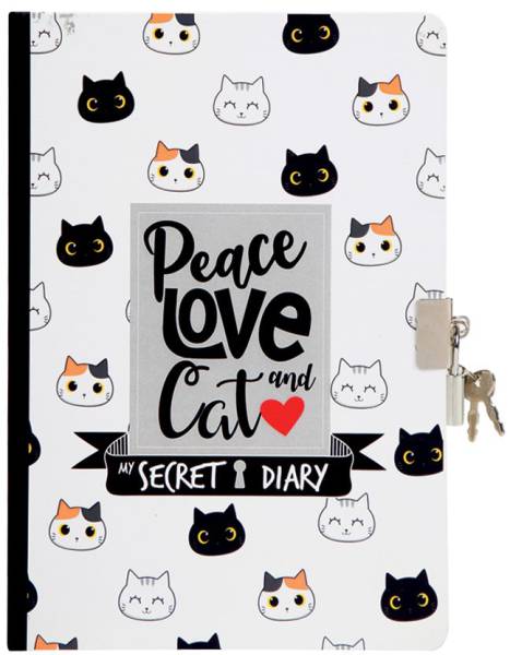 ROOST Tagebuch Katze XL1899 Katze, dotted