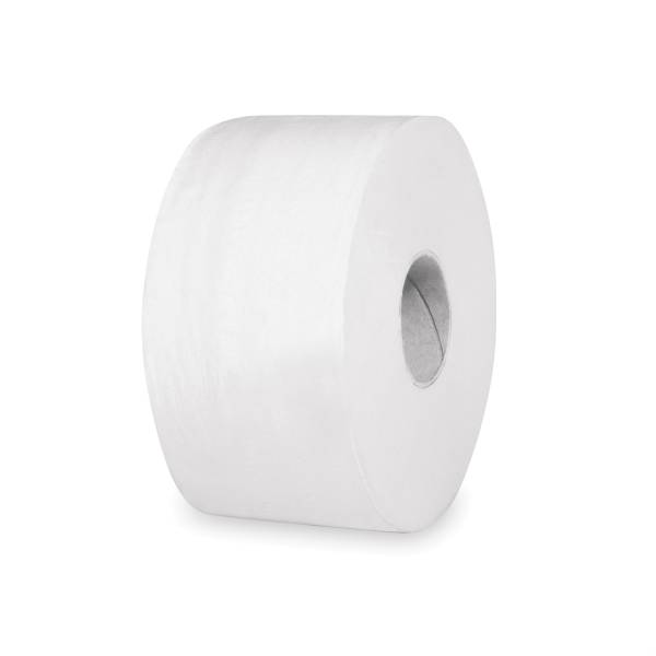 Toilettenpapier (Tissue) 2-lagig geprägt weiß JUMBO 19cm 145m – 12 Stück