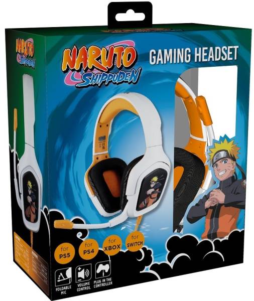 KONIX – Naruto Gaming Headset – Naruto white/orange