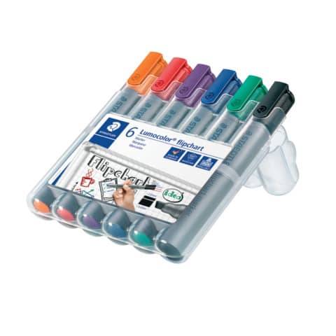 STAEDTLER Lumocolor Flipchart-Marker 356B, 6er Etui