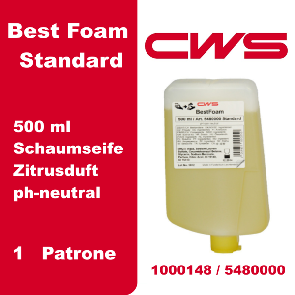 CWS Schaumseife Best Foam Standard – 5480000 – 500ml Kartusche