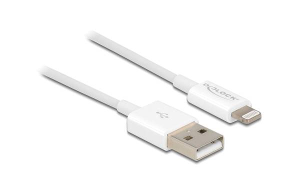 Delock USB 2.0-Kabel für iPhone, iPad, iPod USB A – Lightning 1 m