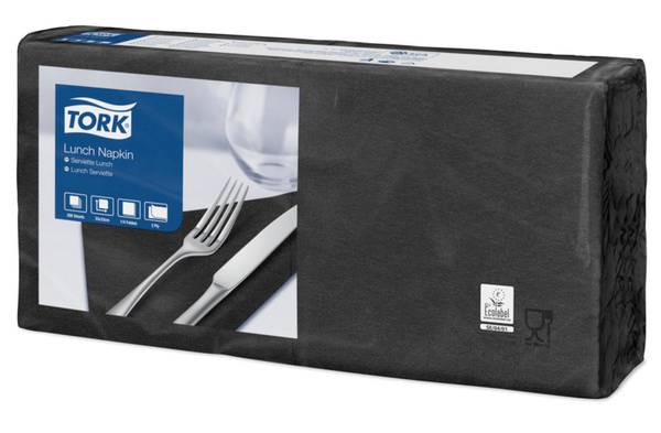 TORK-477148 Lunchservietten Schwarz –