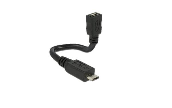 Delock USB-OTG-Kabel ShapeCable Micro-USB B – Micro-USB B 0.15 m