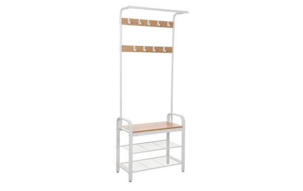 VASAGLE Garderobenständer mit Schuhablage 183 x 72 cm, Braun