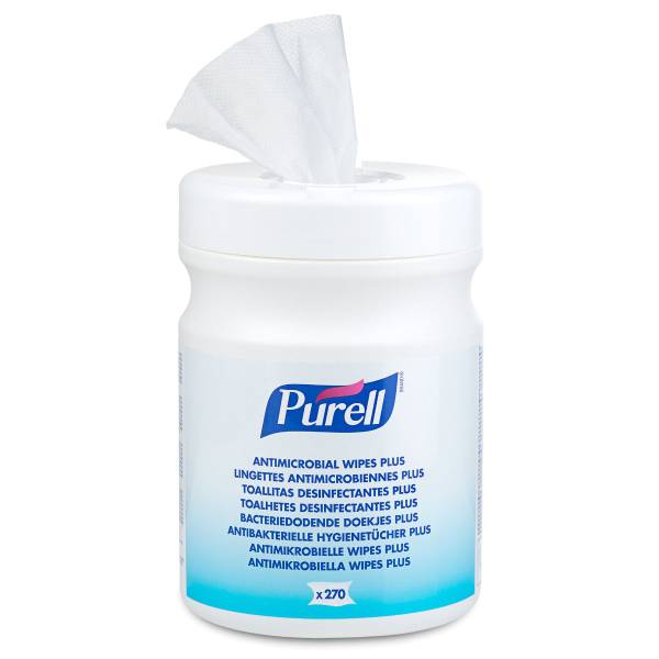 PURELL® Antibakterielle Hygienetücher Plus, 270 Tücher Dose
