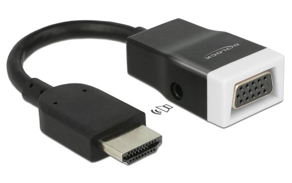 Delock Adapterkabel HDMI – VGA Schwarz