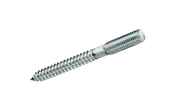 Krafter Stockschrauben, Stahl verzinkt M6 x 80 mm, 4 Stück