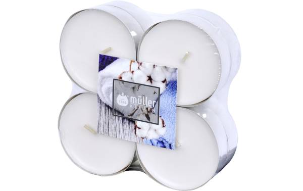 müller Kerzen Duftkerze Soft Cotton 8 Stück