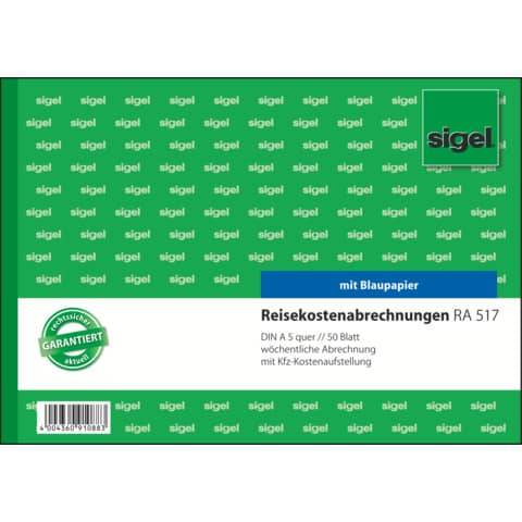 sigel Formularbuch "Reisekostenabrechnung", A5 quer
