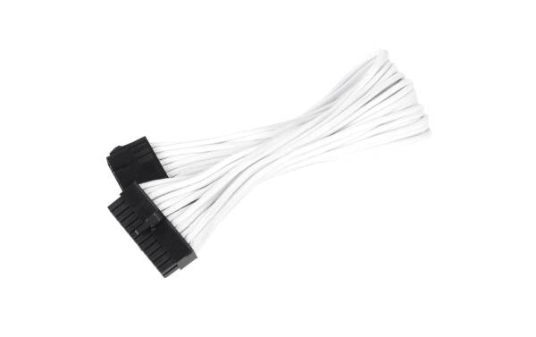 SilverStone Stromverlängerungskabel 24Pin – 24Pin Weiss