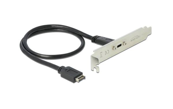 Delock Bracket USB-C, 3.2 Gen2, 10Gbps intern Key-A USB-C