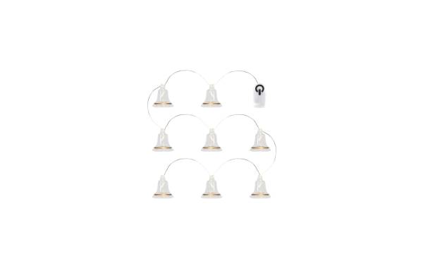 Sirius Weihnachtslichterkette Tiffany Glocke, 8 × Lampen, Gold