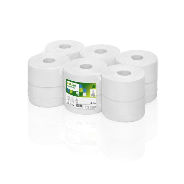 Toilettenpapier Wepa Comfort Mini Jumbo 3-lagig - 12 Rollen