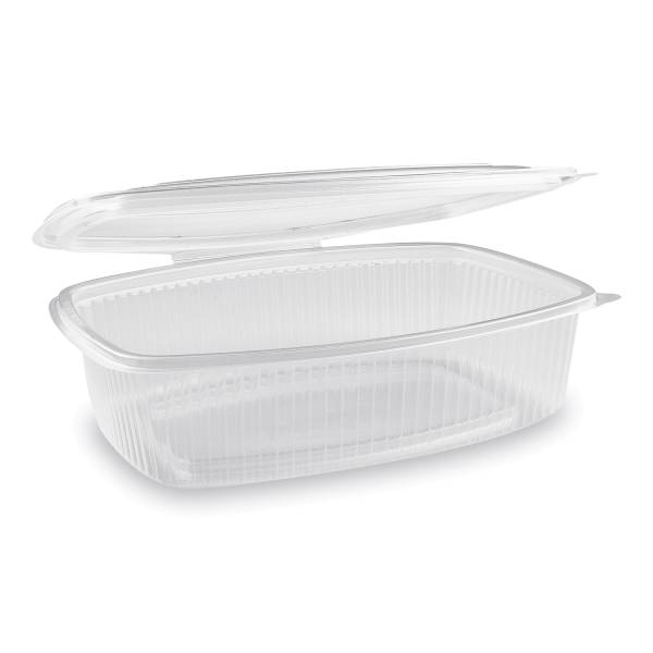 Feinkostbecher (PP) mit Deckel oval klar 1500ml – 25 Stück