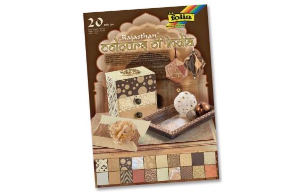 folia Naturpapierblock "RAJASTHAN", DIN A4, 20 Blatt