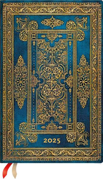 PAPERBLANKS Agenda Blue Luxe 2025 DHD6042 1W/2S HOR Maxi HC DE 13.5x21cm