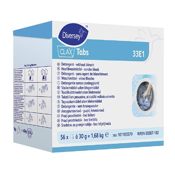 1011084690 Clax Tabs Vollwaschmittel 33E1 – 56 Stück pro Pack