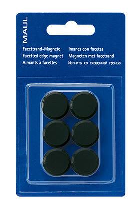 Magnete 20mm schwarz 6 Stück MAUL 6176290