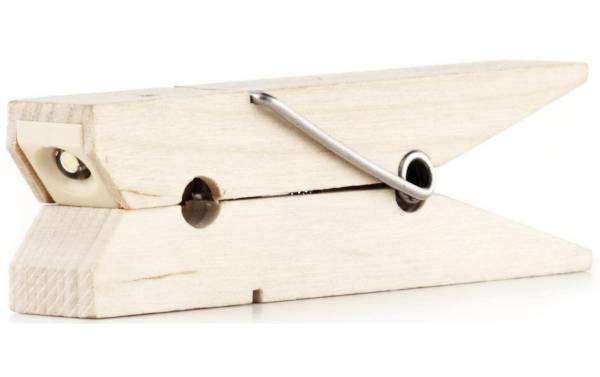 Kikkerland Leselicht Wäscheklammer Buche