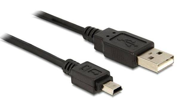 Delock USB 2.0-Kabel USB A – Mini-USB B 0.7 m